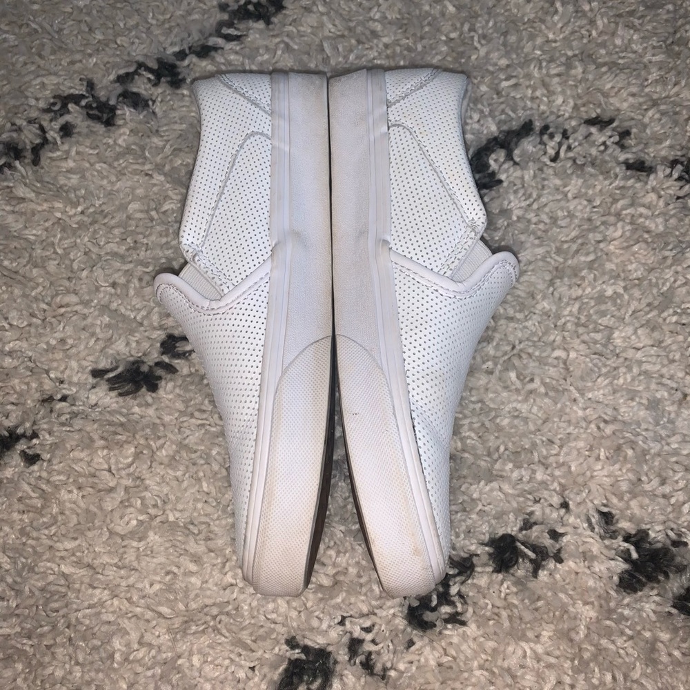 Perforated White Vans - Picture 2 of 4
